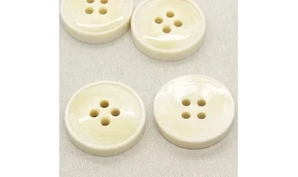 4 boutons / 39MM / Ivoire