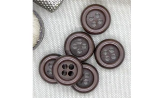 Boutons VINTAGE / 17MM / Brun