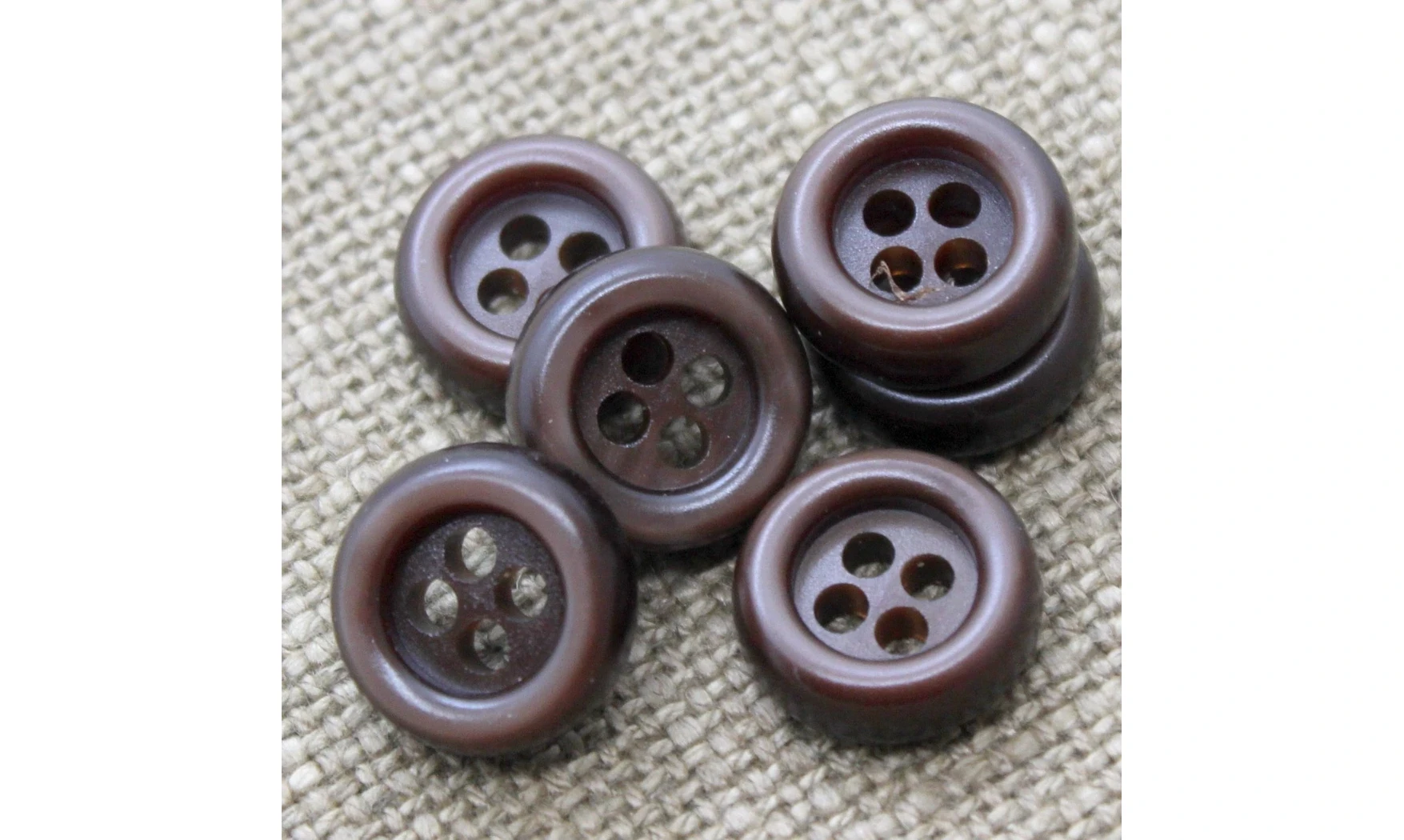 Boutons VINTAGE / 17MM / Brun