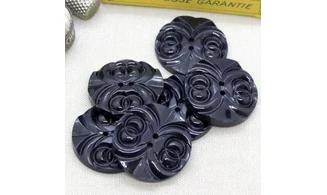 6 boutons / 33,5MM / Noir