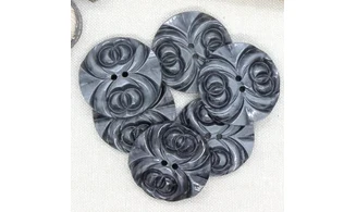 6 boutons / 33,5MM / Gris