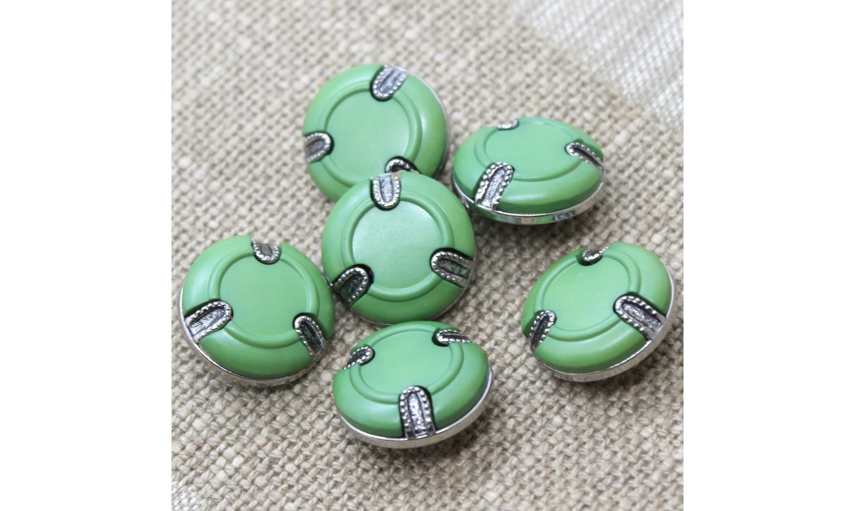 6 boutons / 22MM / Vert