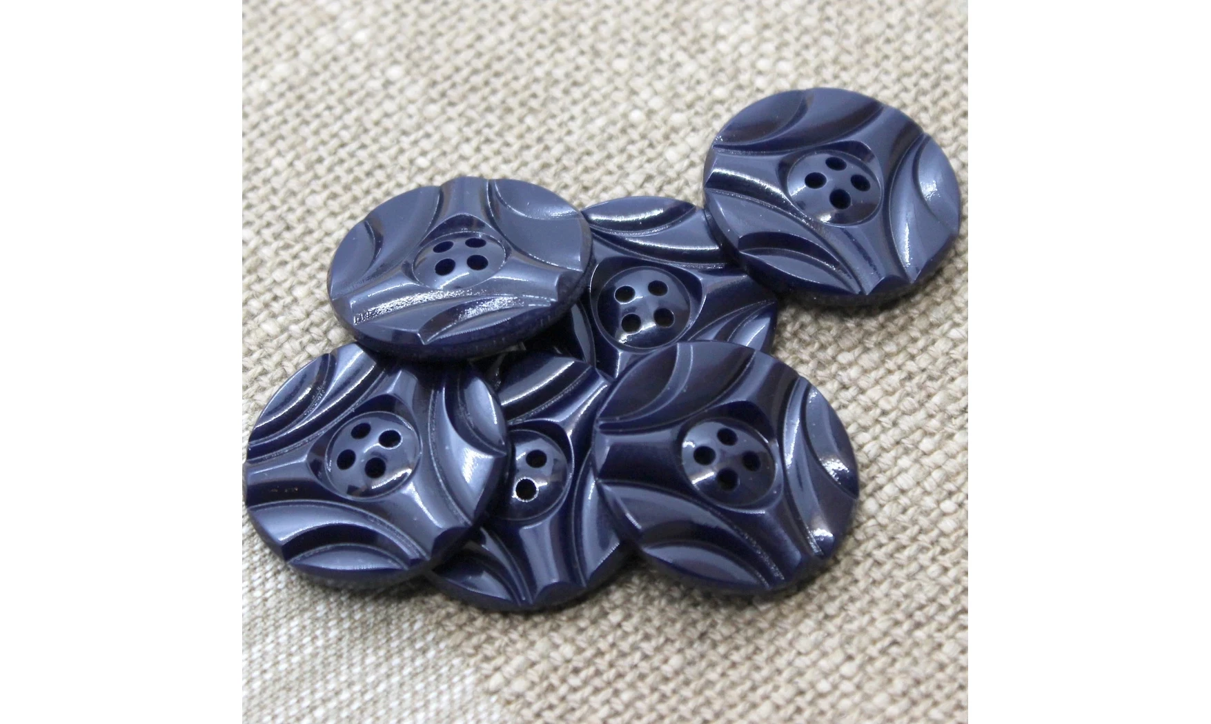 6 boutons / 26,5MM / Noir