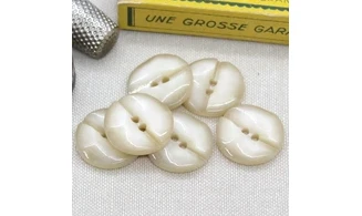 6 boutons / 22MM / Ivoire