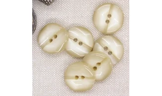 6 boutons / 18MM / Ivoire