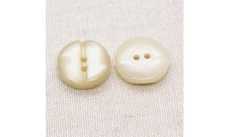 6 boutons / 18MM / Ivoire