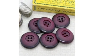 6 boutons / 28MM / Rouge