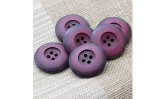 6 boutons / 28MM / Rouge