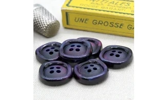 Boutons VINTAGE / 21MM / Violet irisé