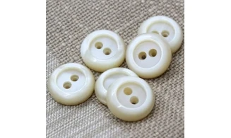 6 boutons / 21MM / Ivoire