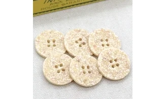 6 boutons / 22MM / Beige "Liège"