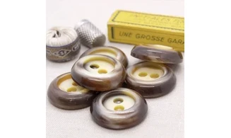 Boutons VINTAGE / 35MM / Brun