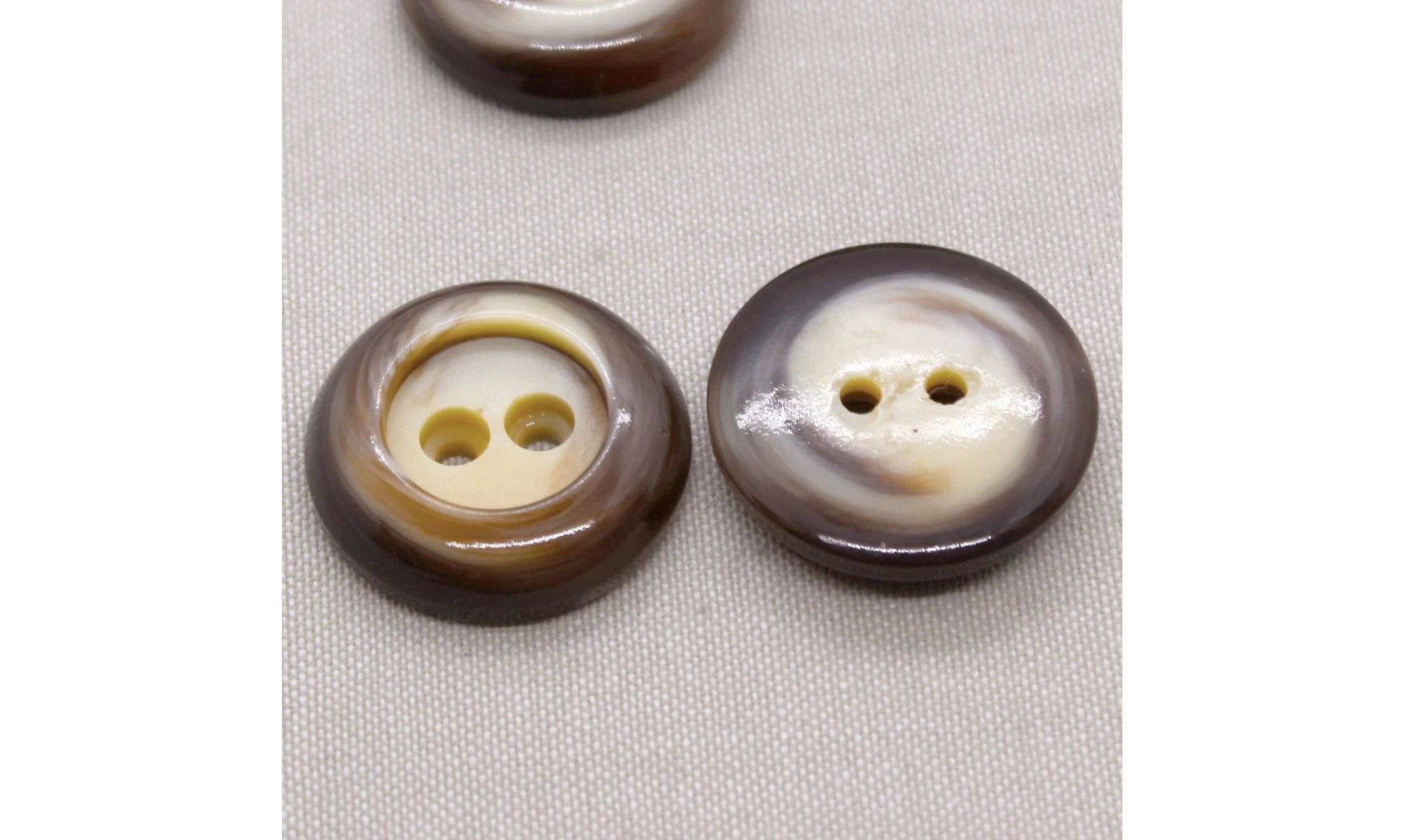 Boutons VINTAGE / 35MM / Brun