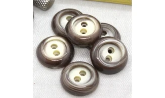 Boutons VINTAGE / 27MM / Brun