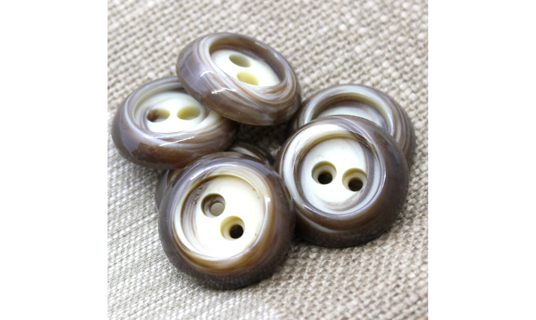 Boutons VINTAGE / 27MM / Brun