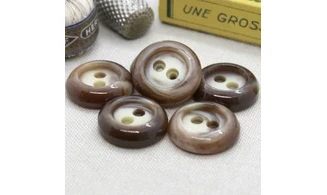 Boutons VINTAGE / 21MM / Brun