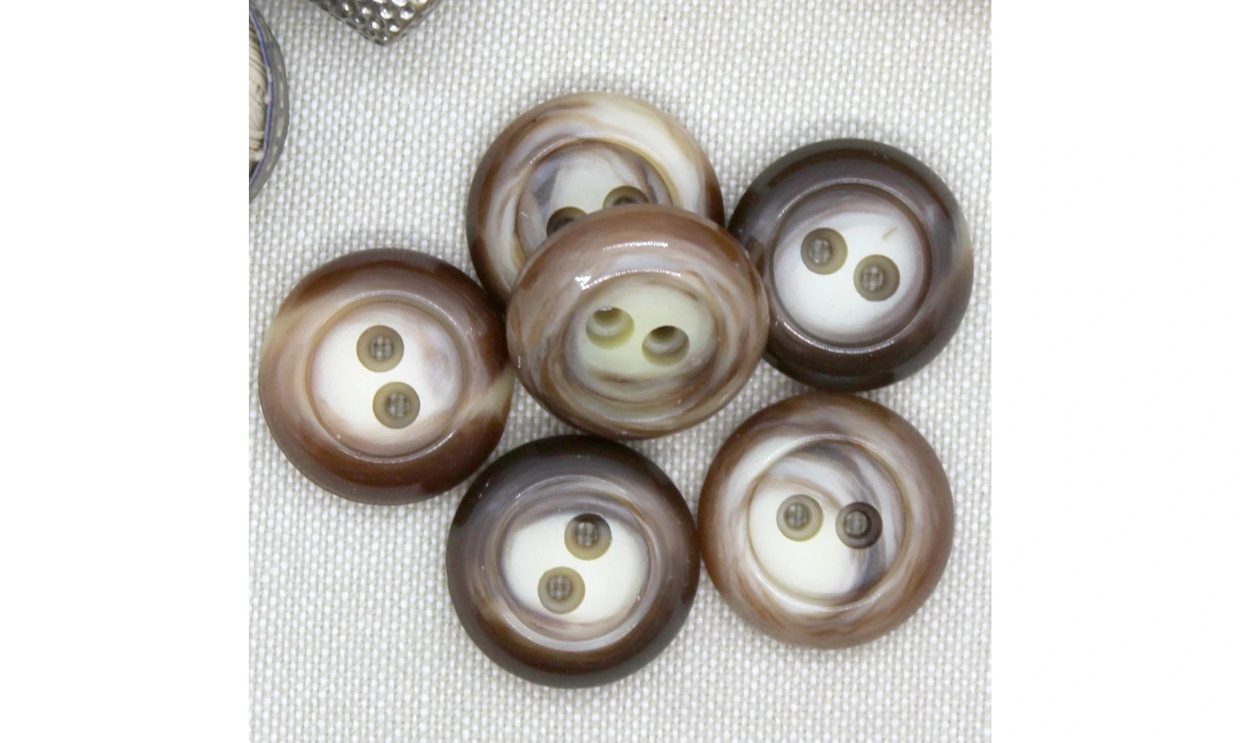 Boutons VINTAGE / 21MM / Brun