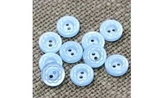 10 boutons / 9MM / Bleu