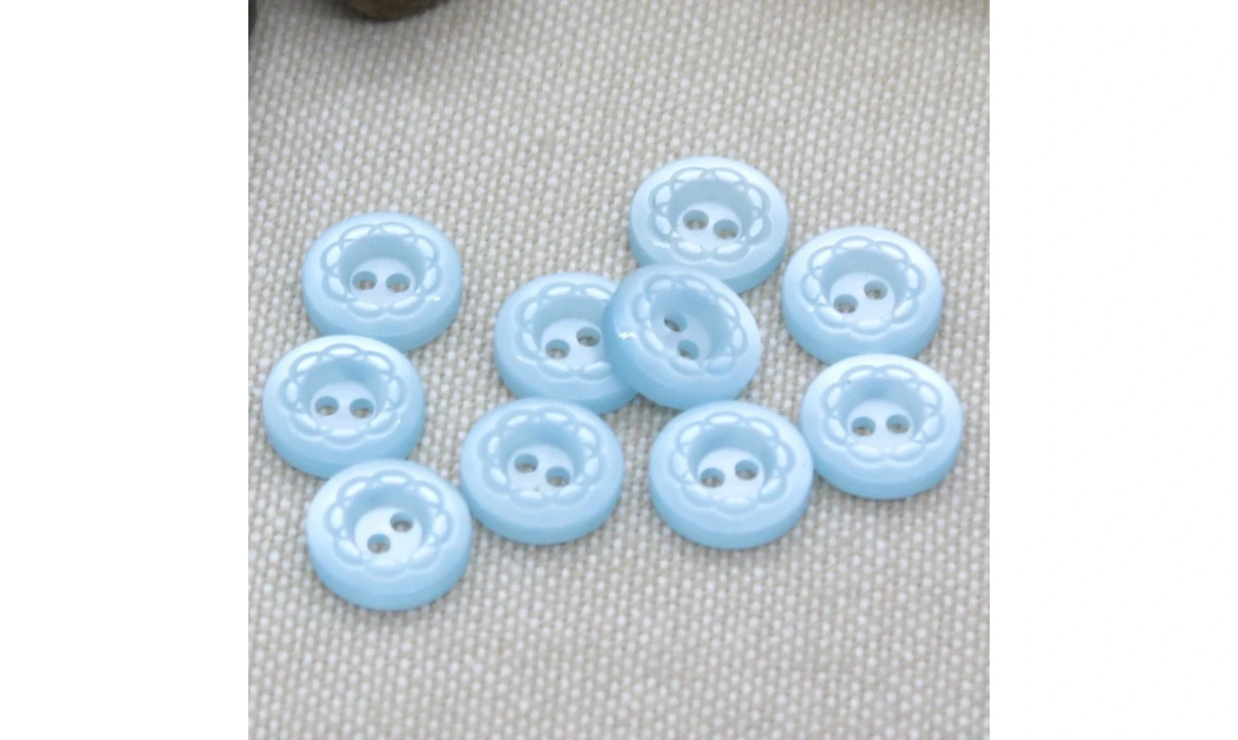 10 boutons / 9MM / Bleu