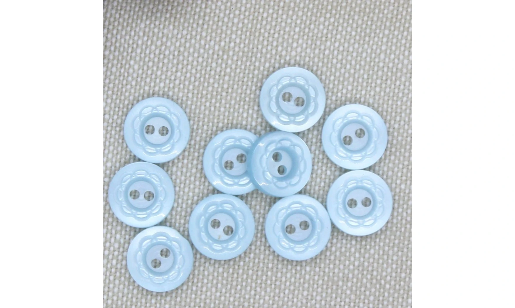 10 boutons / 9MM / Bleu
