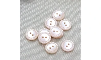 10 boutons / 10MM / Rose pâle