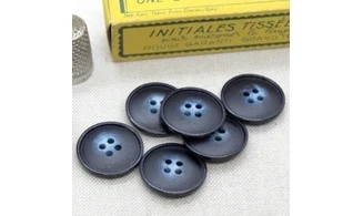 6 boutons / 22MM / Bleu
