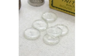 Boutons VINTAGE / 14MM / Transparent