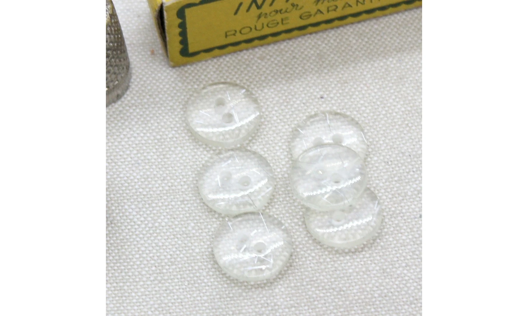 Boutons VINTAGE / 14MM / Transparent