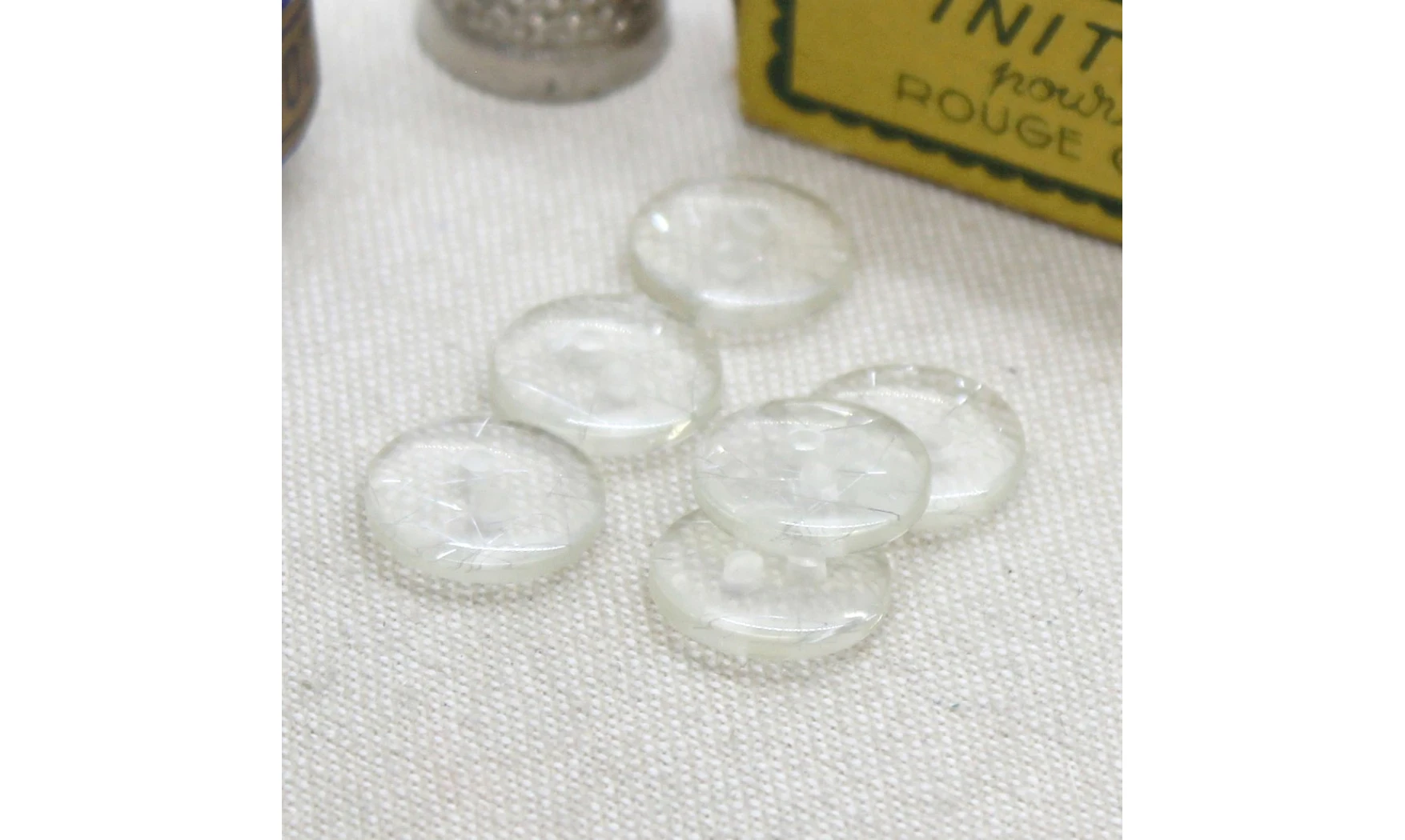 Boutons VINTAGE / 14MM / Transparent