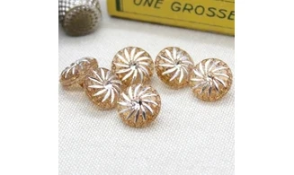 6 boutons / 13MM / Brun "Stella"