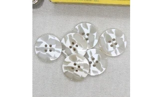 6 boutons / 22MM / Brun "Camouflage"