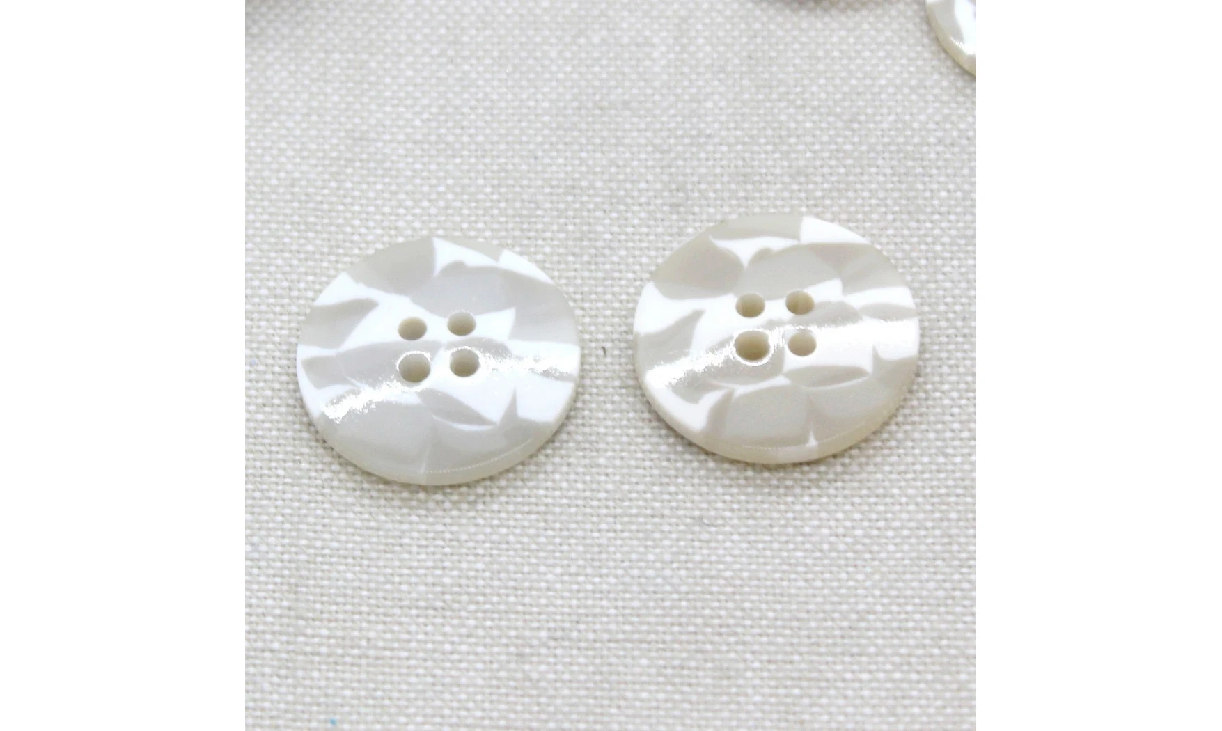 6 boutons / 22MM / Brun "Camouflage"