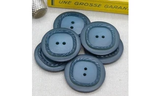 6 boutons / 30MM / Bleu