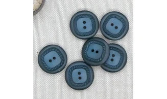 6 boutons / 18MM / Bleu