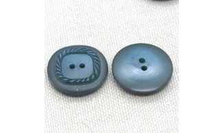 6 boutons / 18MM / Bleu
