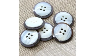 6 boutons / 27MM / Brun