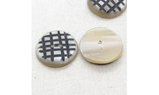 6 boutons / 28MM / Quadrillage