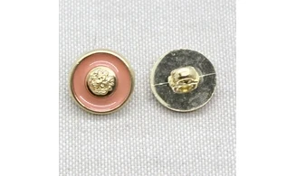 Boutons VINTAGE / 15MM / Rose et doré