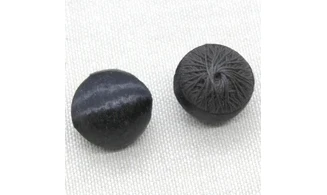 6 boutons / 18MM / Soie noire