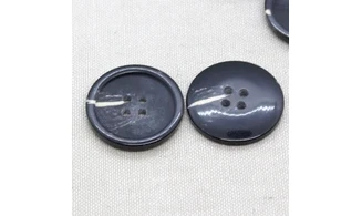 6 boutons / 30MM / Noir "Pierre"