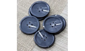 6 boutons / 30MM / Noir "Pierre"