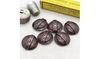 6 boutons / 26MM / Cuivre rouge