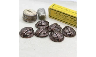 6 boutons / 26MM / Cuivre rouge