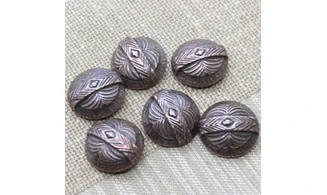 6 boutons / 26MM / Cuivre rouge