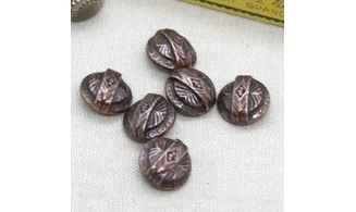 6 boutons / 16MM / Cuivre rouge