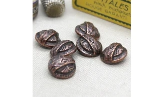 6 boutons / 16MM / Cuivre rouge