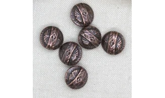 6 boutons / 16MM / Cuivre rouge