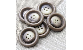 6 boutons / 35MM / Marron
