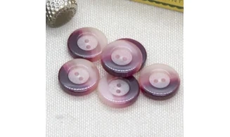 6 boutons / 15MM / Rose dégradé