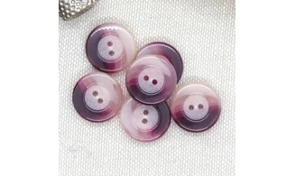 6 boutons / 15MM / Rose dégradé